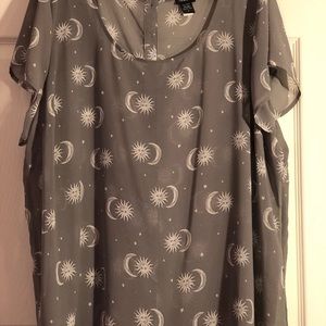 Torrid Celestial Chiffon Blouse